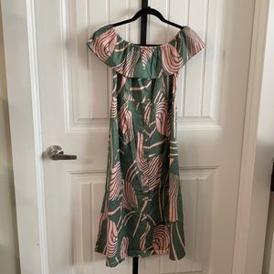 Off the shoulder midi dress